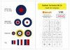 Omask 34045 Hawker Hurricane Mk II c - Mask for Insignias 1/48